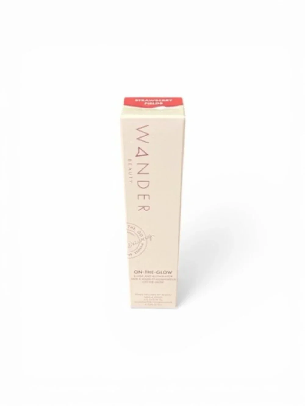Wander Beauty On-The-Glow Blush & Illuminator Stick Strawberry Fields NIB